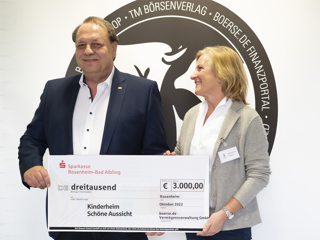 3.000 Euro für das Kinderheim Schöne Aussicht 2022 3.000 Euro für das Kinderheim Schöne Aussicht 2022