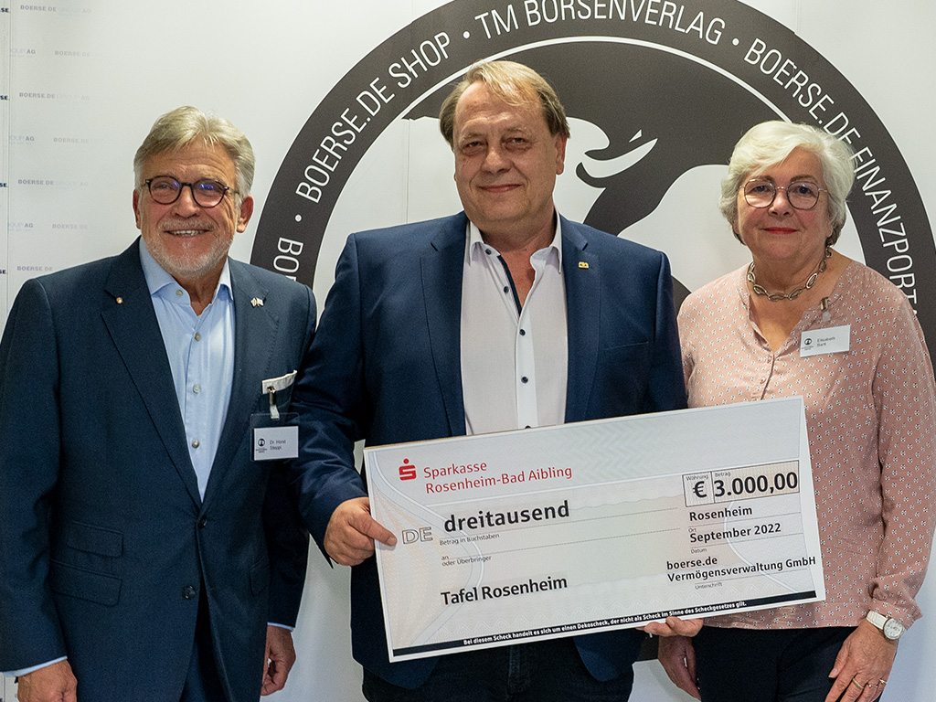 3.000 Euro für das Diakonisches Werk Rosenheim 2022 3.000 Euro für das Diakonisches Werk Rosenheim 2022